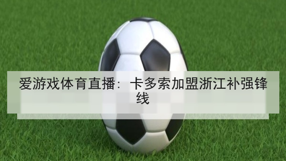 爱游戏体育直播: 卡多索加盟浙江补强锋线 爱游戏体育直播: 卡多索加盟浙江补强锋线